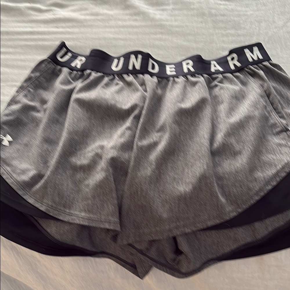Under Armour womens Gray Athletic Shorts